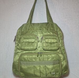 LUG Green Puddle Jumper Quilted Overnight Tote.